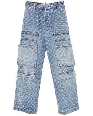 DSquared² Vaqueros Con Monograma - Azul