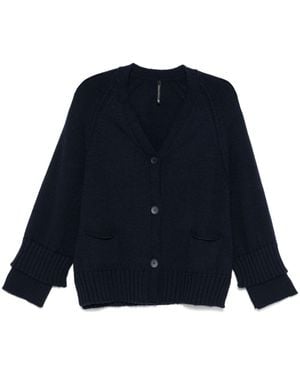 Pierantoniogaspari Virgin Wool Knit Cardigan - Blue