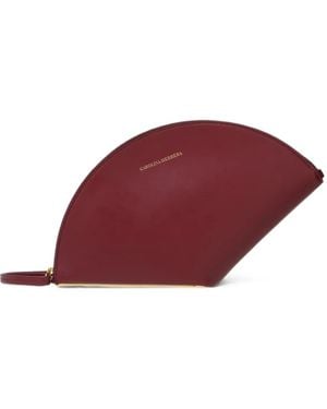 Carolina Herrera Consuelo Leather Clutch - Red