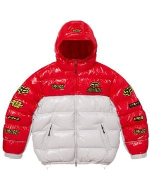 Supreme X Fox Racing Logo-Detailed Jacket - Red
