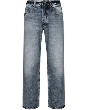 ICON DENIM Acid-Wash Jeans - Blue