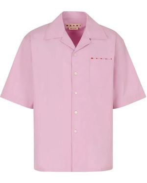 Marni Logo Pocket Shirt - Pink