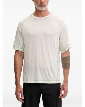 Mammut X Hiking Patrol Raglan-Sleeve Logo-Patch T-Shirt - White