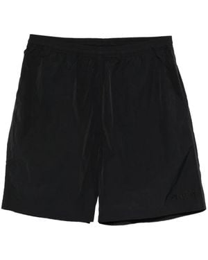 Stussy Shorts Met Geborduurd Logo - Zwart
