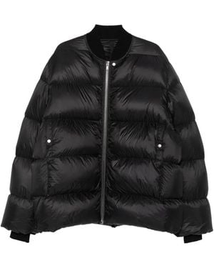 Rick Owens Classic Flight Quilted Jacket - Black