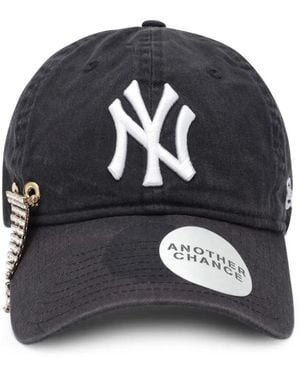 ANOTHER CHANCE Baseballkappe Mit Kristallverzierung Und Logo-Stickerei - Blau