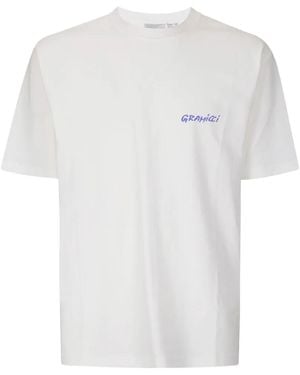 Gramicci Crew neck printed T-shirt - Blanco