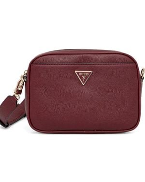 Guess Bolso de hombro Meridian con placa del logo - Morado