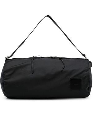 Jil Sander Logo-Patch Circular Duffle Bag - Black