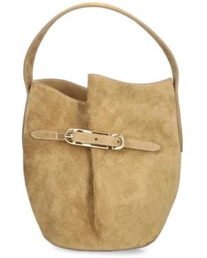 Liffner Cabas À Détail De Boucle En Daim - Blanc