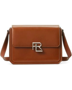 Ralph Lauren レザー ショルダーバッグ - ブラウン