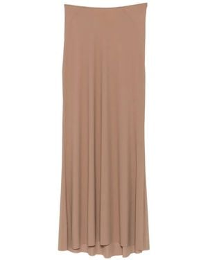 Amazuìn Luna Flared Maxi Skirt - Brown