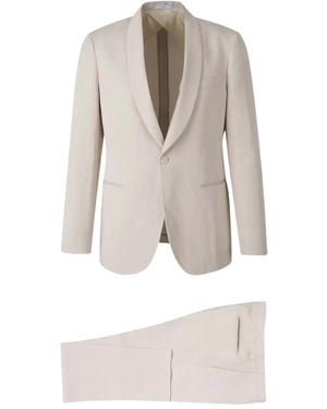 Boglioli Shawl-Collar Suit - White
