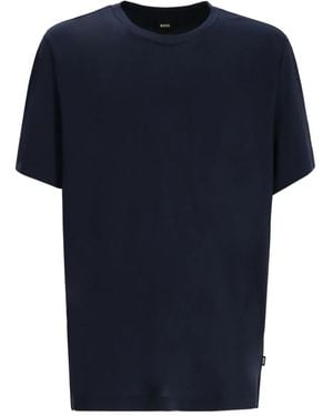 BOSS Logo-Detail T-Shirt - Blue