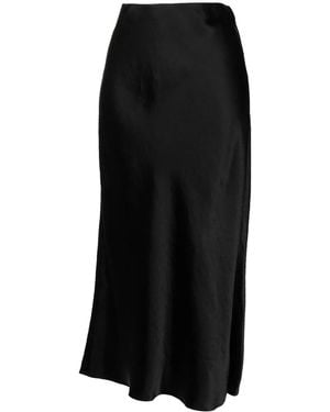 Vince Black 'side Slit Midi Skirt'
