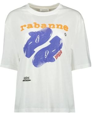 Rabanne Graphic-Print T-Shirt - Grey