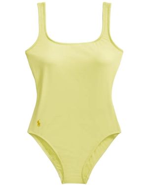 Polo Ralph Lauren Scoop-Back Swimsuit - Yellow