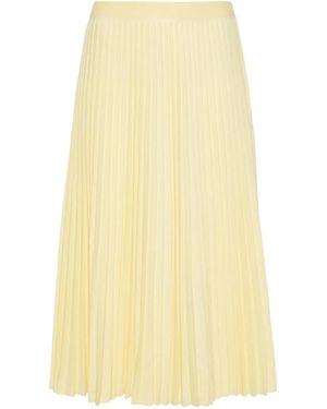 Fabiana Filippi A-Line Pleated Skirt - Yellow