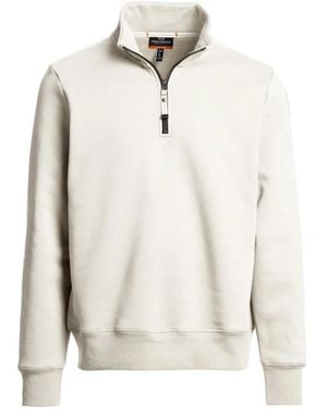 Parajumpers Broad Peak Half-Zip Sweater - White