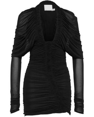 Christopher Esber Orion Ruched Mini Dress - Black