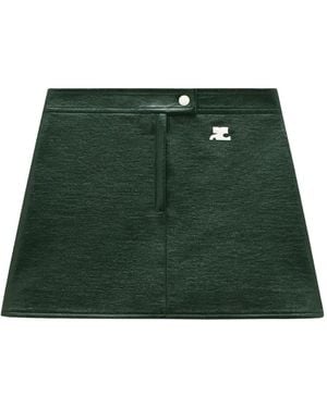 Courreges Minifalda Reedition Con Botones - Verde