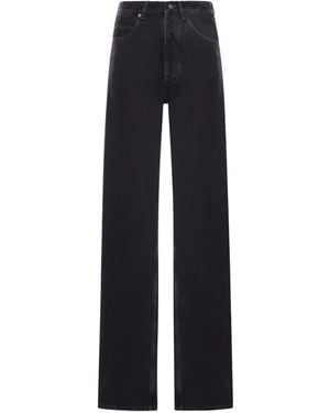 Saint Laurent V-Waist Baggy Jeans - Blue