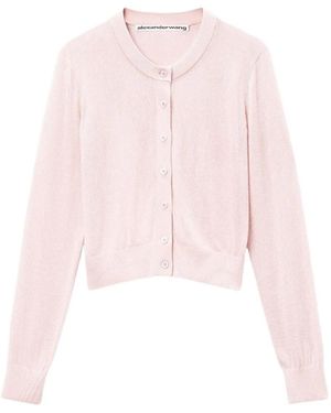 Alexander Wang Cardigan Girocollo - Rosa