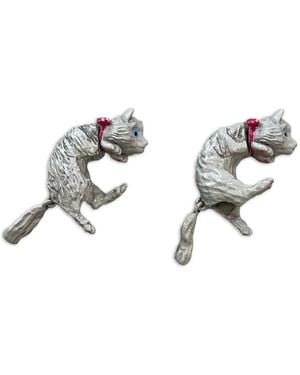 Vivetta Cat Earrings - Metallic