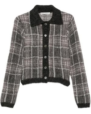 Our Legacy Mazzy Cardigan Mit Check - Schwarz