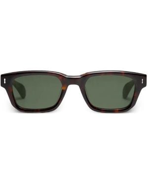 PETER AND MAY Eclaireur Square-Frame Sunglasses - Green