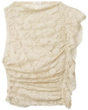 A.L.C. Ruffled Lace Top - Natural