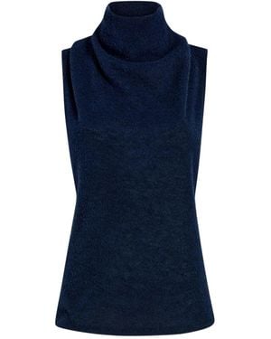 Proenza Schouler Cynthia Cowl-Effect Top - Blue