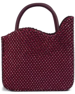 Le Silla Ivy ビーズ ハンドバッグ S - パープル
