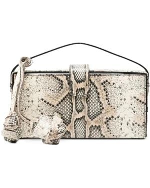 Magda Butrym Apolonia Snakeskin-Effect Tote Bag - Metallic
