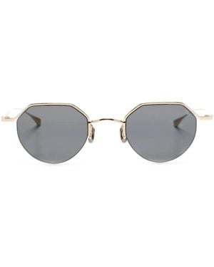 Eyevan 7285 185 Geometric-Frame Sunglasses - Grey