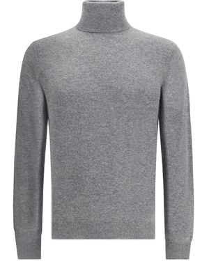 Aragona Jersey con cuello vuelto y manga larga - Gris