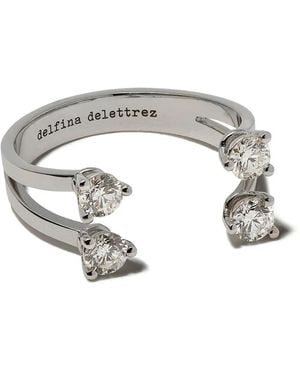 Delfina Delettrez Dots Diamond Ring - White