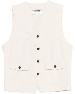 chesapeake's St Michel Buttoned Patch-Pocket Waistcoat - Natural