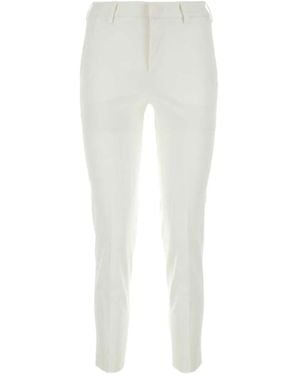 PT Torino Gioia Slim-Fit Trousers - White