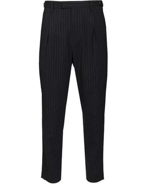 Barena Pinstriped Trousers - Black