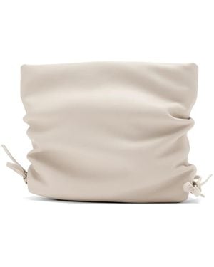 STUDIO AMELIA Ruched Clutch Bag - Natural