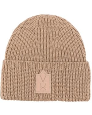 Mackage Logo-Patch Beanie - Natural
