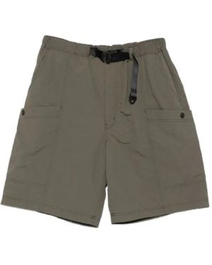 Comme des Garçons Belted Multi-Pocket Cargo Shorts - Gray