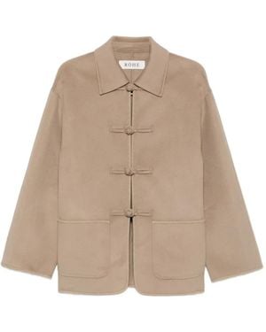 Rohe Mandarin-Fastening Jacket - Natural