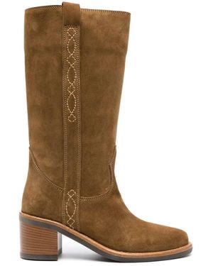 Ash 60Mm Suede Leather Boots - Brown