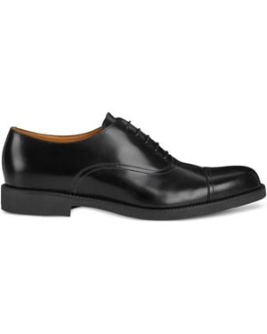 Gucci Leather Lace-Up Shoes - Black