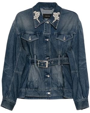 Simone Rocha デニムジャケット - ブルー
