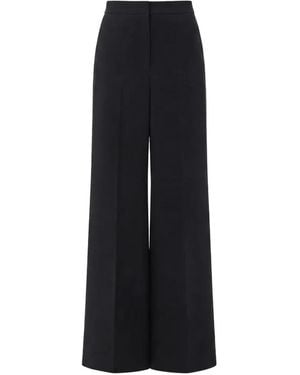 Gemy Maalouf High-Waisted Wide-Leg Trousers - Black