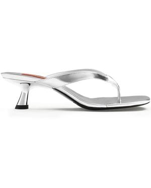 Simon Miller 57Mm Beep Thong Heeled Sandals - White