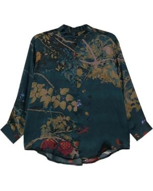 Yavi Nolen Floral-Print Shirt - Green